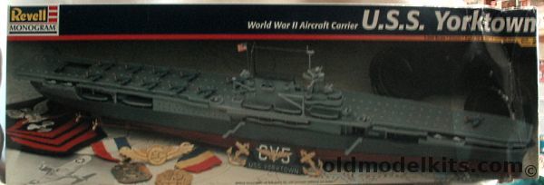 Revell 1/490 USS Yorktown CV-5 Aircraft Carrier, 85-5224 plastic model kit